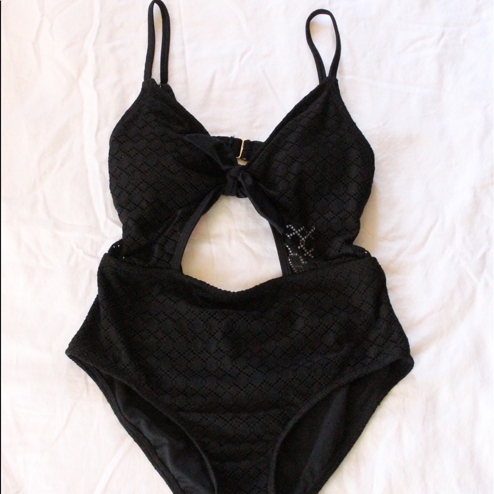 XHILARATION Cut-Out One Piece Swimsuit